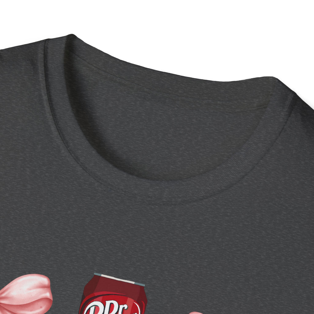 Dr Pepper Tshirt with Pink Bows  | Soda Pattern Tee