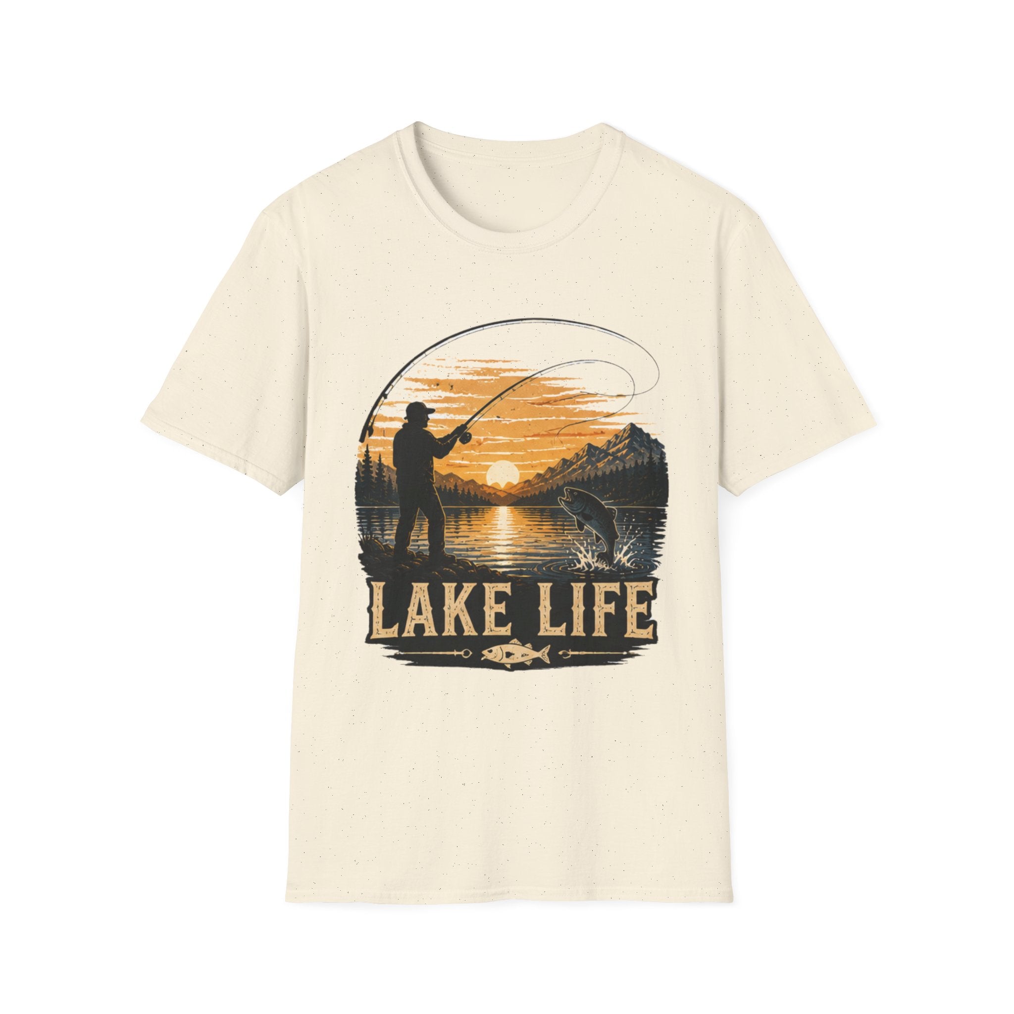 Lake Life Fishing Shirt, Fishing Graphic Tee, Fisherman Gift for Him, Outdoor Nature Shirt, Camping Lake Tee, Adventure Shirt|Fathers Day