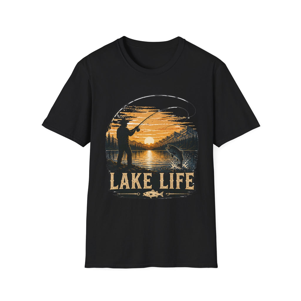 Lake Life Fishing Shirt, Fishing Graphic Tee, Fisherman Gift for Him, Outdoor Nature Shirt, Camping Lake Tee, Adventure Shirt|Fathers Day