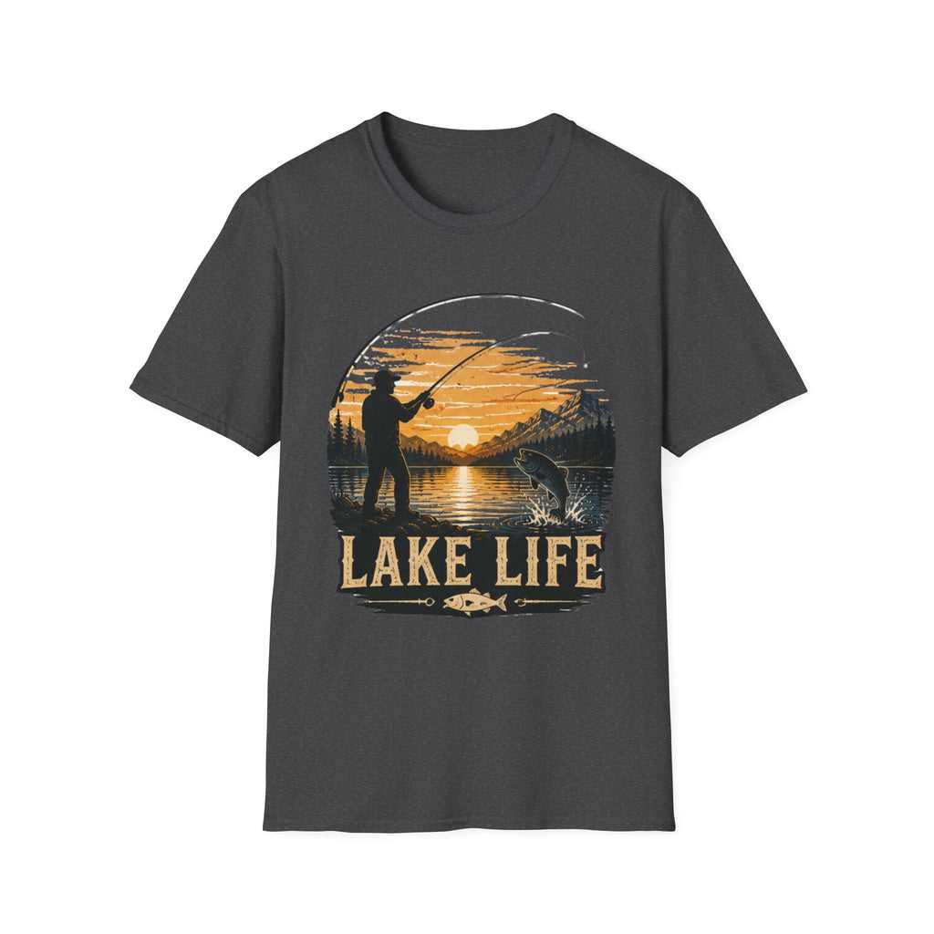 Lake Life Fishing Shirt, Fishing Graphic Tee, Fisherman Gift for Him, Outdoor Nature Shirt, Camping Lake Tee, Adventure Shirt|Fathers Day