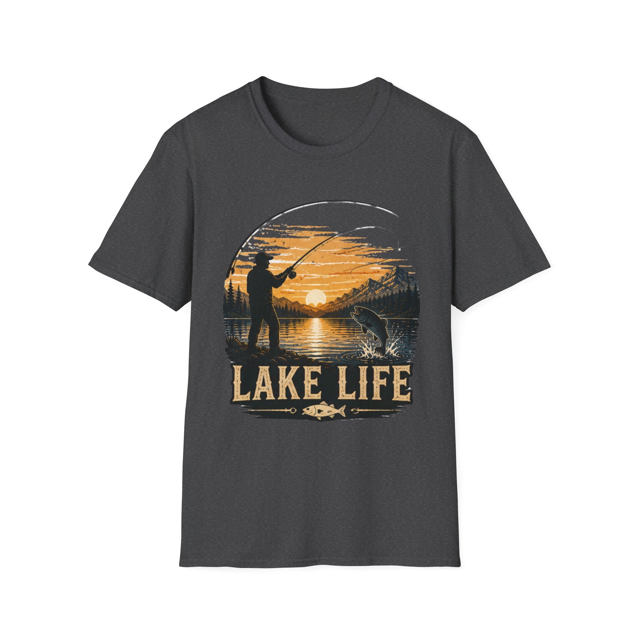 Lake Life Fishing Shirt, Fishing Graphic Tee, Fisherman Gift for Him, Outdoor Nature Shirt, Camping Lake Tee, Adventure Shirt|Fathers Day