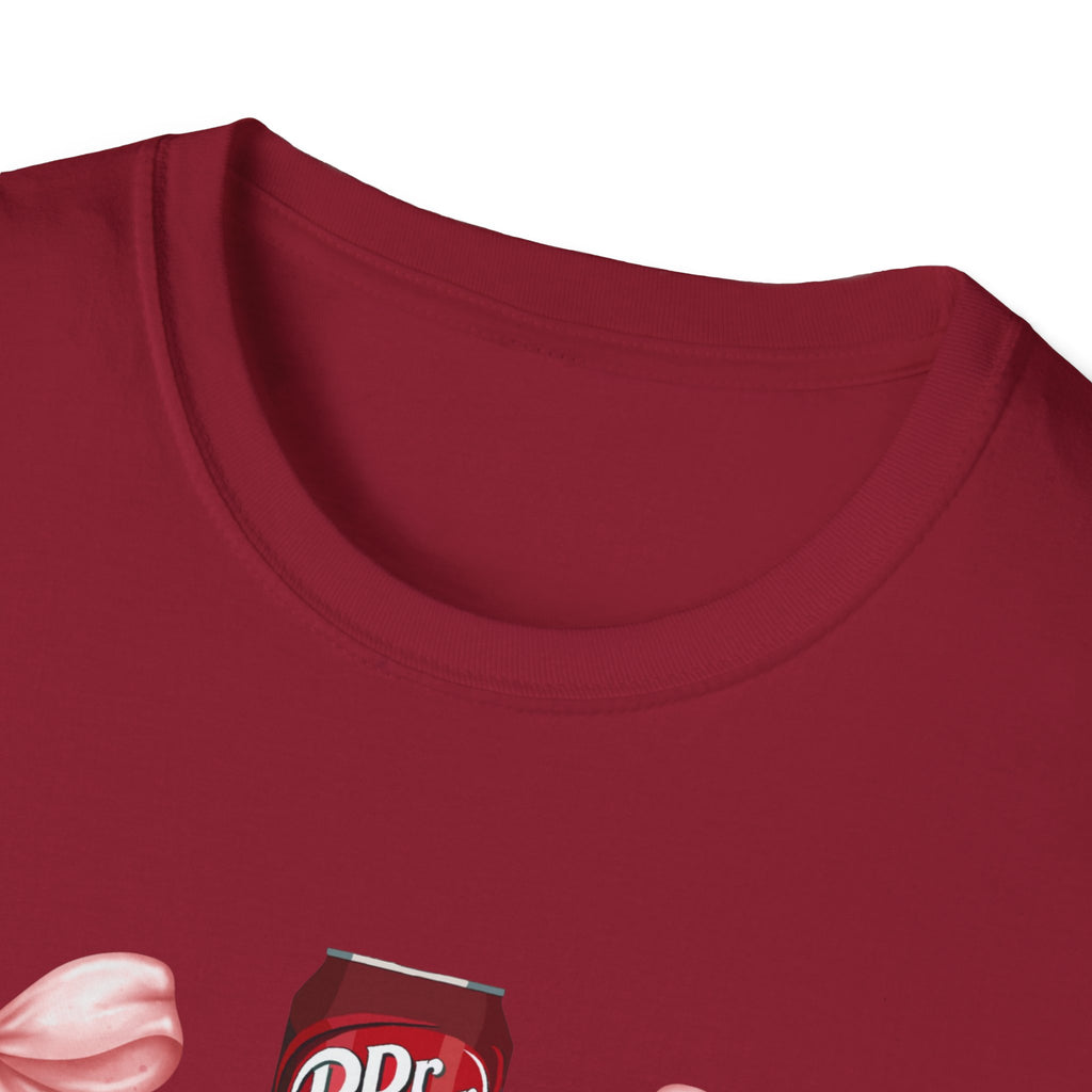 Dr Pepper Tshirt with Pink Bows  | Soda Pattern Tee