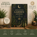 Green Witch Garden Journal Hardcover | Herbs Plants Magic Notebook