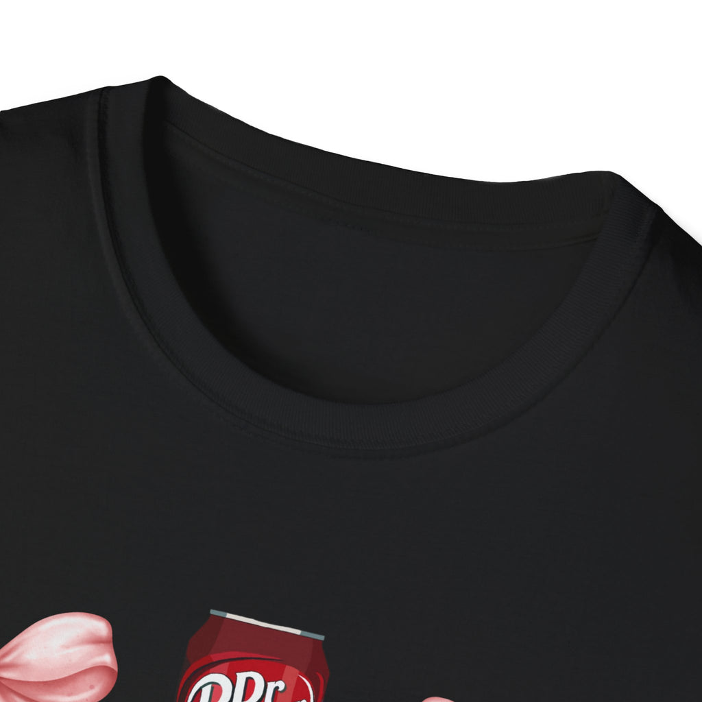 Dr Pepper Tshirt with Pink Bows  | Soda Pattern Tee