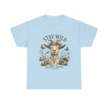 Stay Wild Little Goat Shirt | Cottagecore Goat T-Shirt | Floral Farm Animal Tee | Nature Aesthetic Shirt | Cute Rustic Graphic Tee Gift