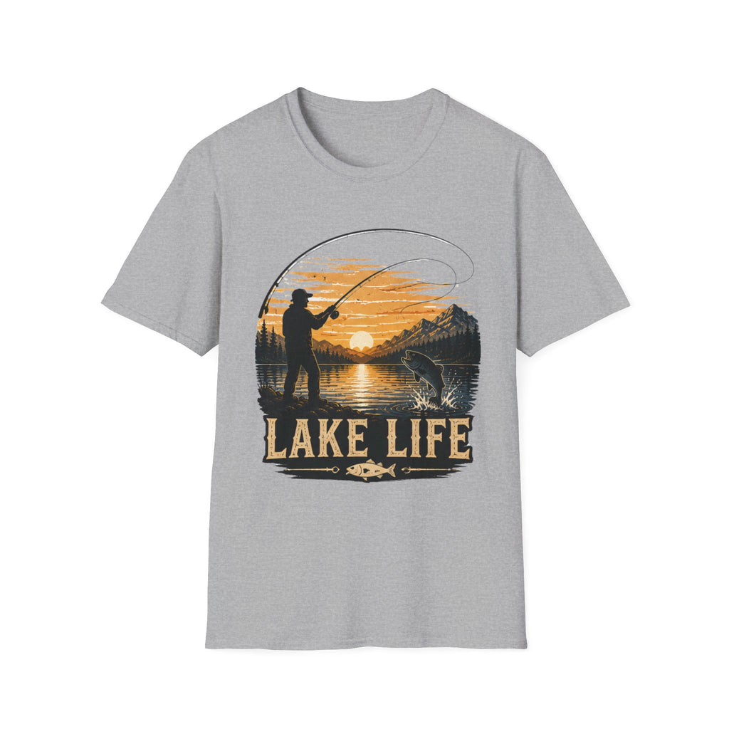 Lake Life Fishing Shirt, Fishing Graphic Tee, Fisherman Gift for Him, Outdoor Nature Shirt, Camping Lake Tee, Adventure Shirt|Fathers Day