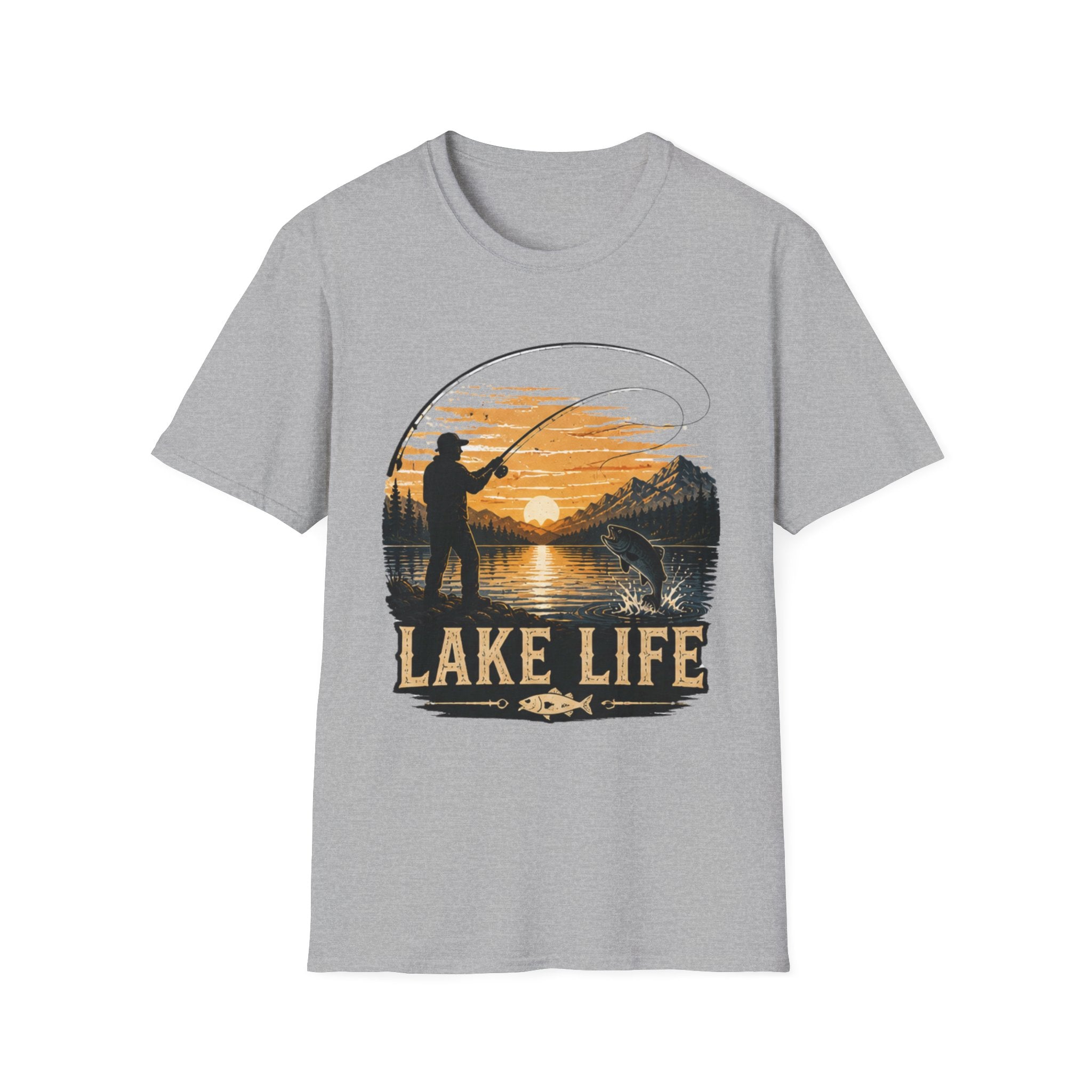 Lake Life Fishing Shirt, Fishing Graphic Tee, Fisherman Gift for Him, Outdoor Nature Shirt, Camping Lake Tee, Adventure Shirt|Fathers Day