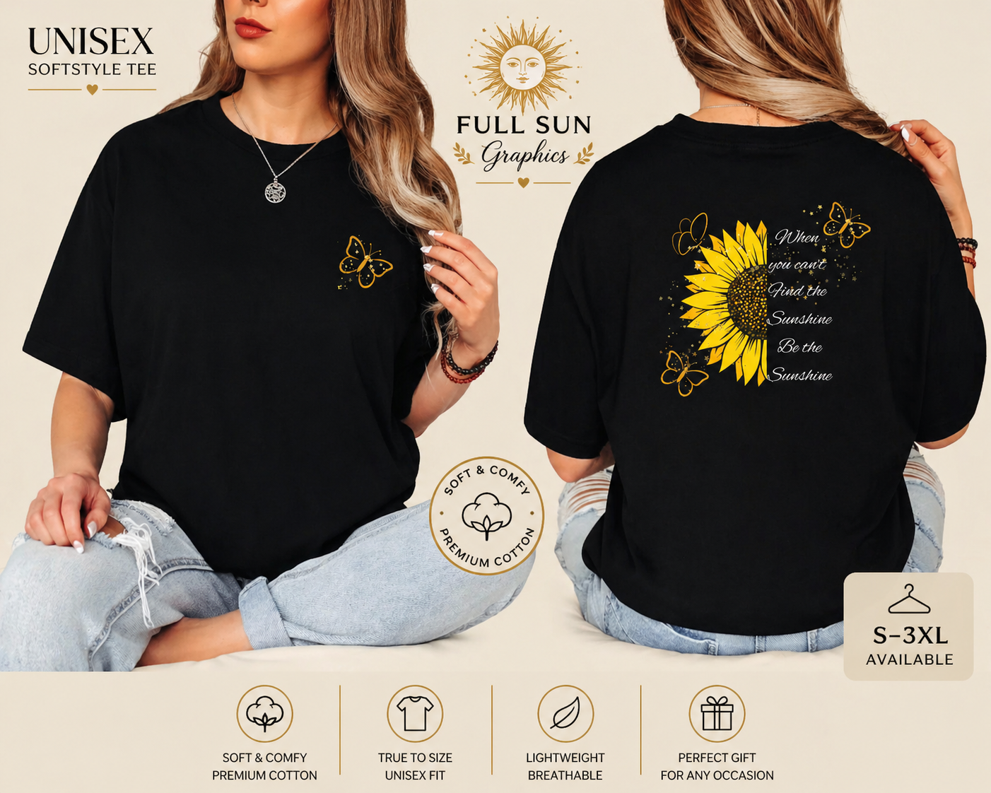 Be the Shine T-Shirt | Inspirational Sunshine Quote Shirt