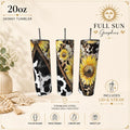 Sunflower Cow Tumbler