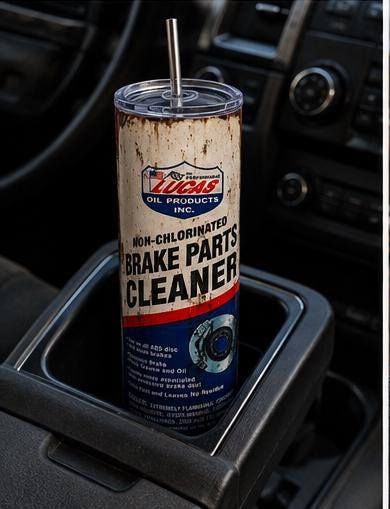 Brake Parts Cleaner Tumbler Funny Mechanic Gift for Him Dad Husband 20oz 30oz Stainless Steel Cup