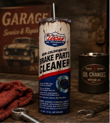 Brake Parts Cleaner Tumbler Funny Mechanic Gift for Him Dad Husband 20oz 30oz Stainless Steel Cup