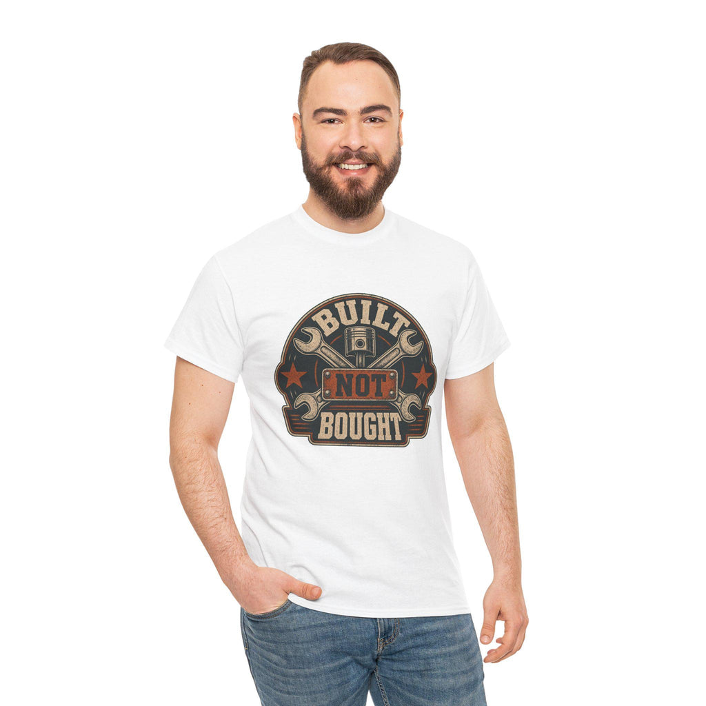 Mechanic T-Shirt, Built Not Bought Shirt, Car Guy Gift, Gearhead Dad Gift