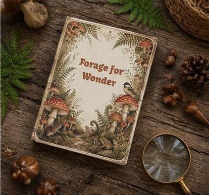 Mushroom Cottagecore Journal,Hardcover Woodland Notebook, Nature Lover Gift