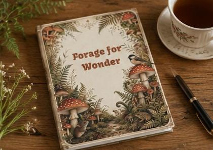 Mushroom Cottagecore Journal,Hardcover Woodland Notebook, Nature Lover Gift