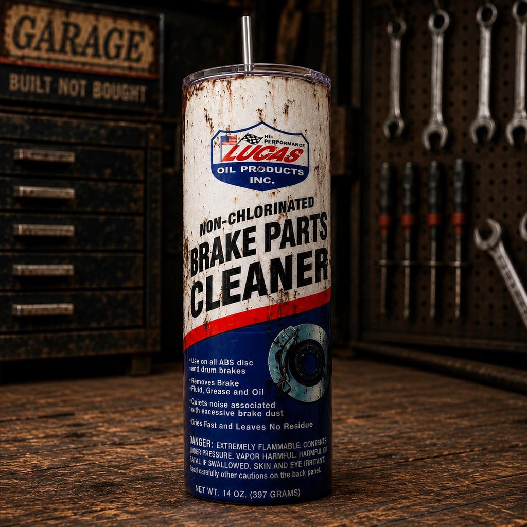 Brake Parts Cleaner Tumbler Funny Mechanic Gift for Him Dad Husband 20oz 30oz Stainless Steel Cup