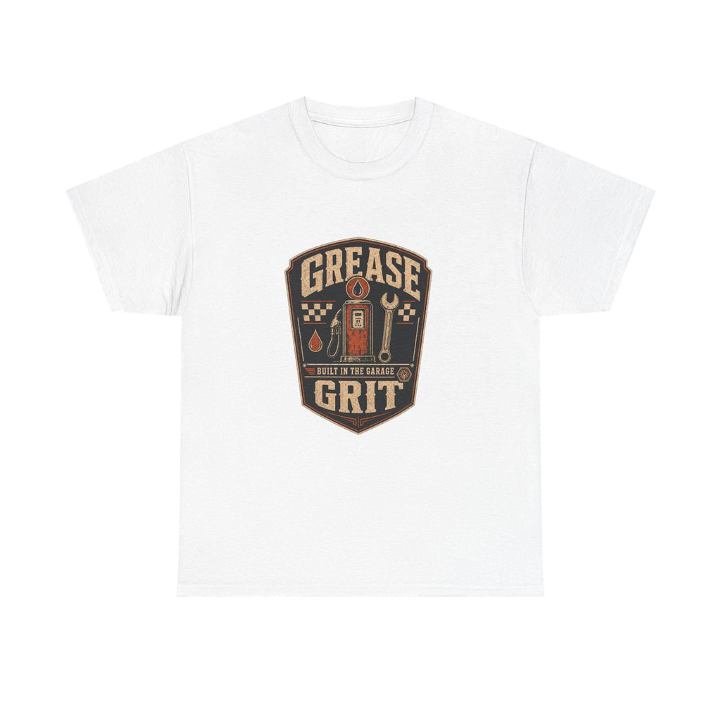 Mechanic T-Shirt, Grease Grit Shirt, Built in the Garage, Gift for Car Guy