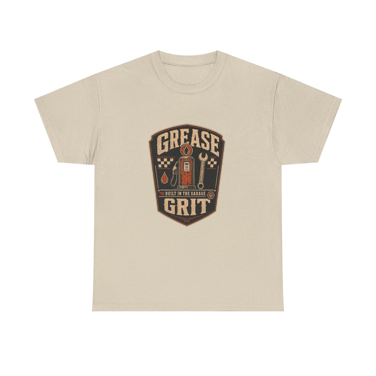 Mechanic T-Shirt, Grease Grit Shirt, Built in the Garage, Gift for Car Guy