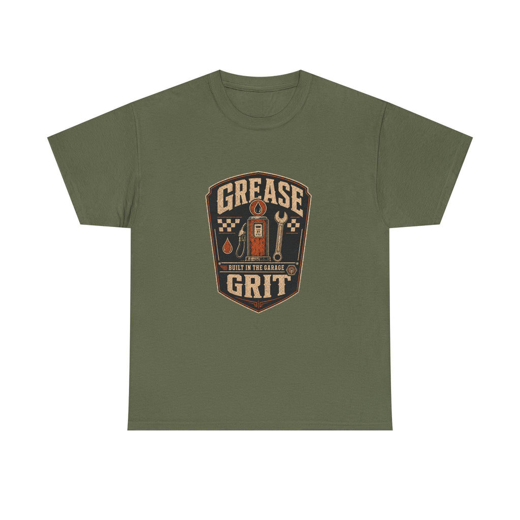 Mechanic T-Shirt, Grease Grit Shirt, Built in the Garage, Gift for Car Guy