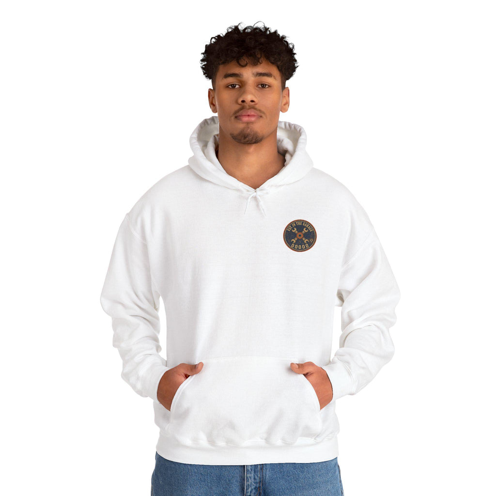 Mechanic Hoodie, Grease Grit Garage Pullover Sweatshirt, Gift for Him