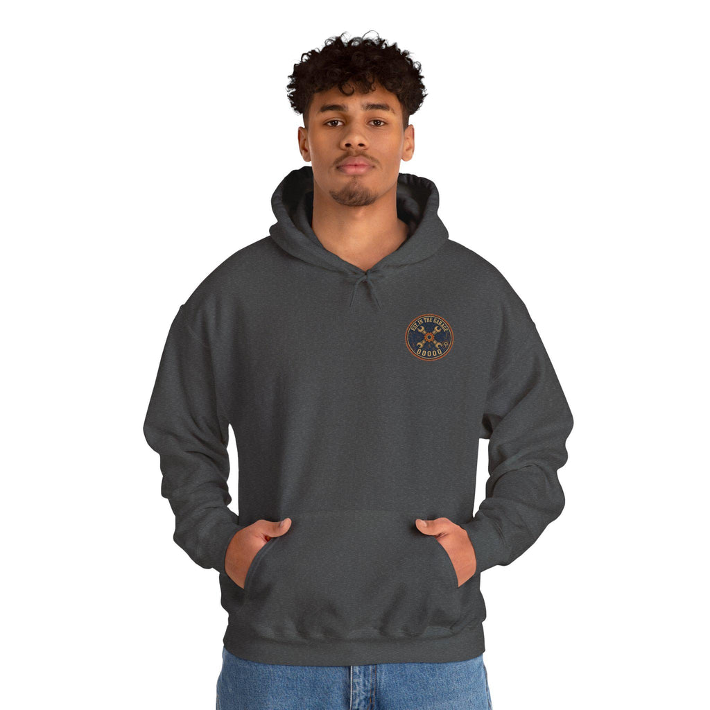 Mechanic Hoodie, Grease Grit Garage Pullover Sweatshirt, Gift for Him