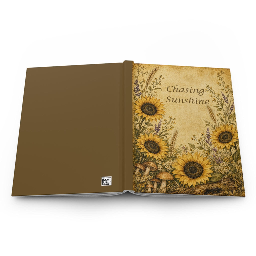 Sunflower Journal Hardcover, Floral Bouquet Notebook, Gift for Her