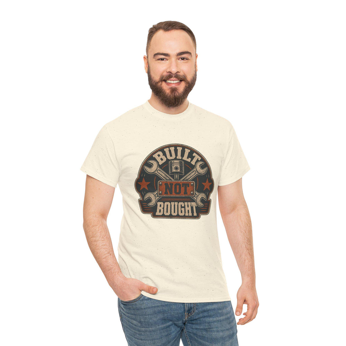 Mechanic T-Shirt, Built Not Bought Shirt, Car Guy Gift, Gearhead Dad Gift