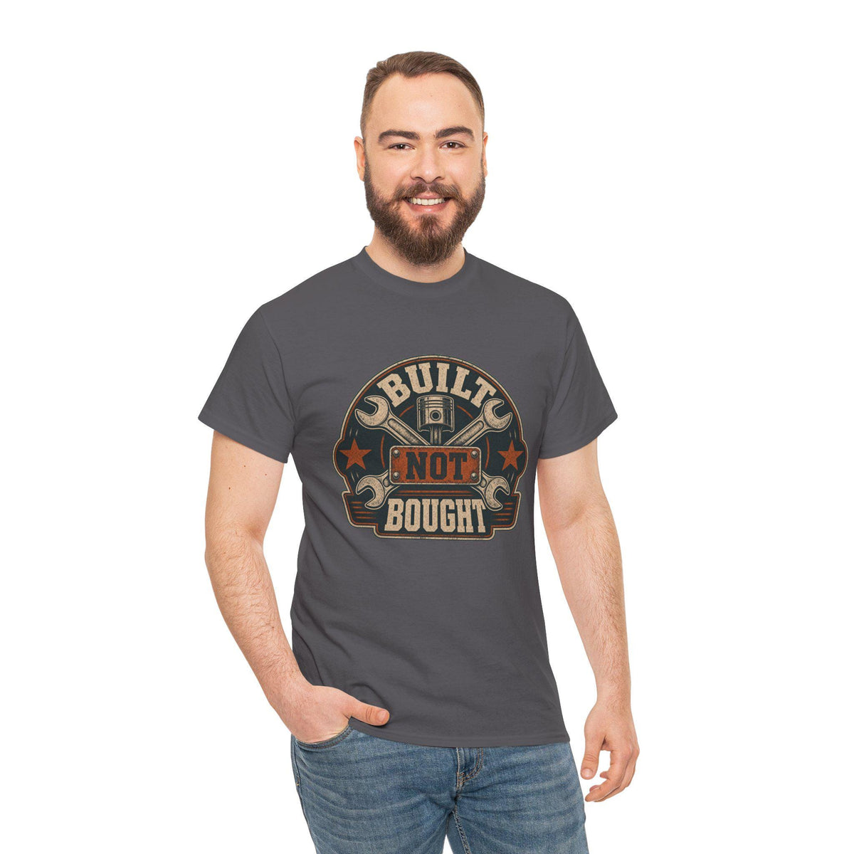 Mechanic T-Shirt, Built Not Bought Shirt, Car Guy Gift, Gearhead Dad Gift