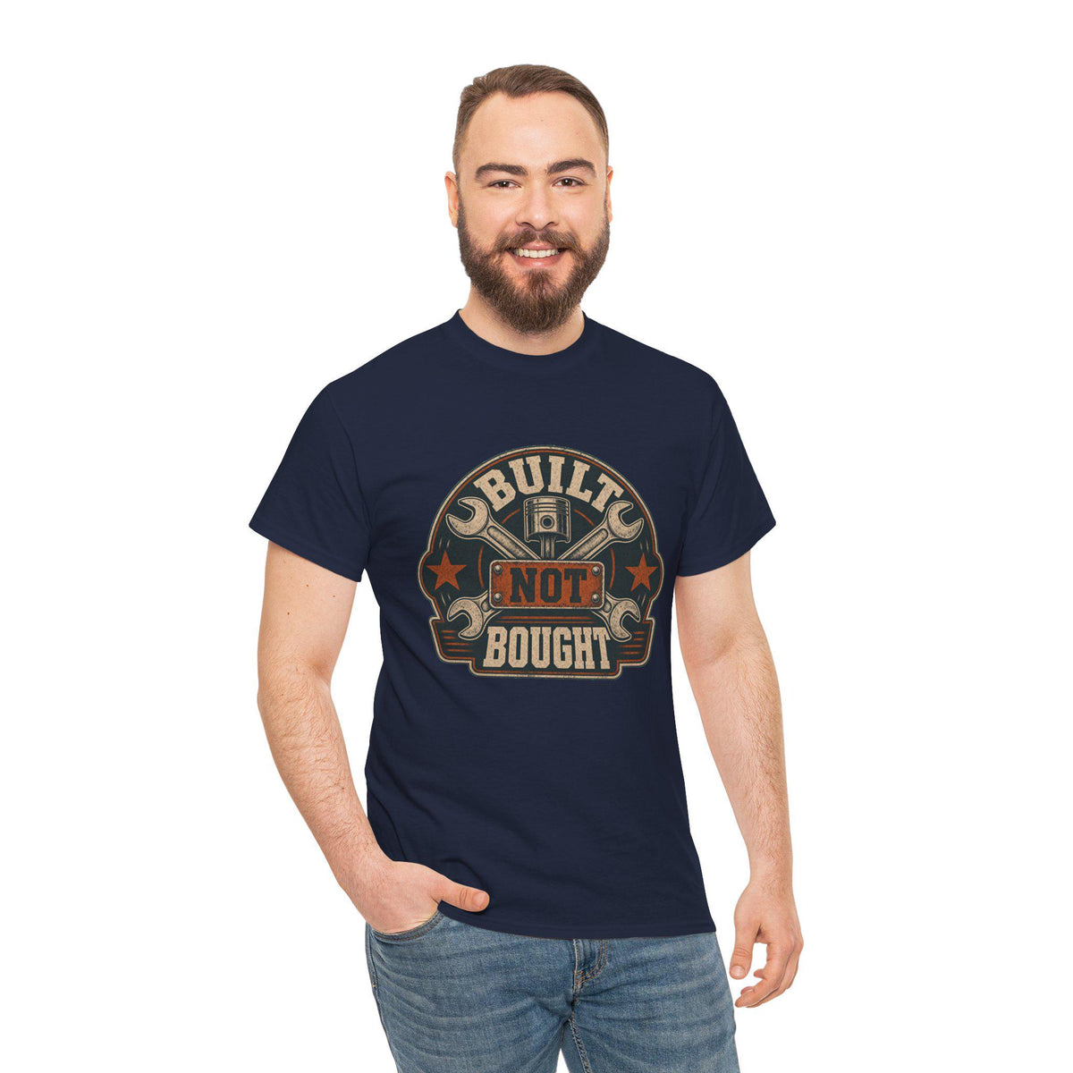 Mechanic T-Shirt, Built Not Bought Shirt, Car Guy Gift, Gearhead Dad Gift