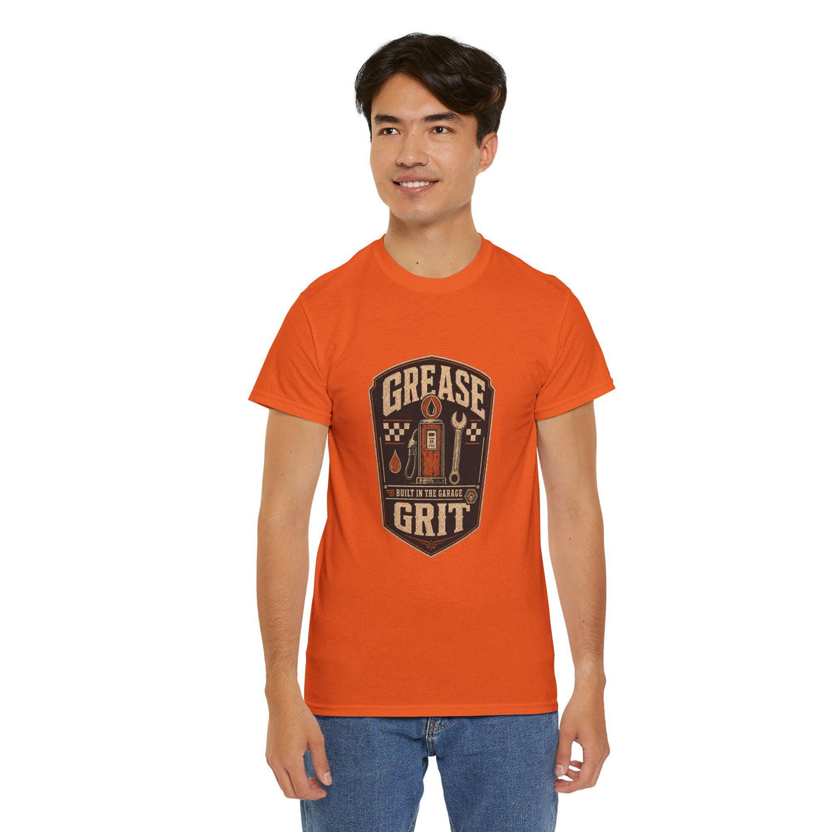 Mechanic T-Shirt, Grease Grit Shirt, Built in the Garage, Gift for Car Guy