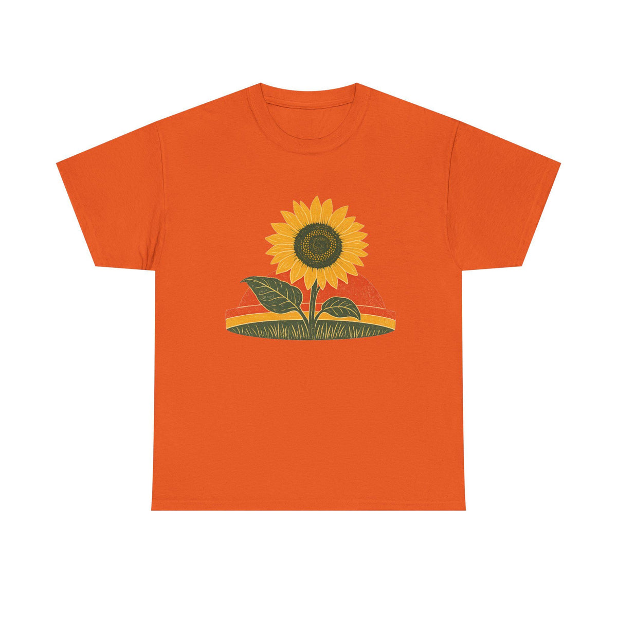 Retro Sunflower Sunset Shirt, Boho Graphic Tee, Sunflower Gift