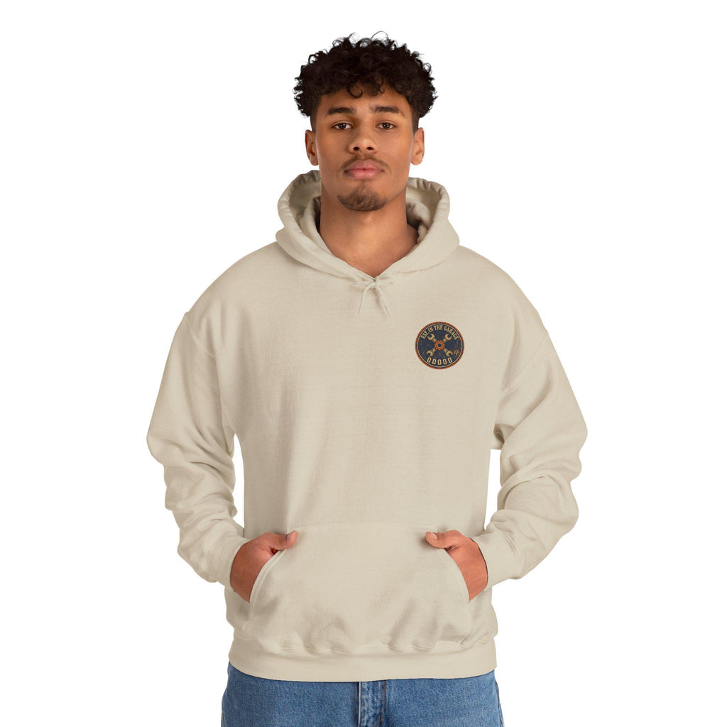 Mechanic Hoodie, Grease Grit Garage Pullover Sweatshirt, Gift for Him