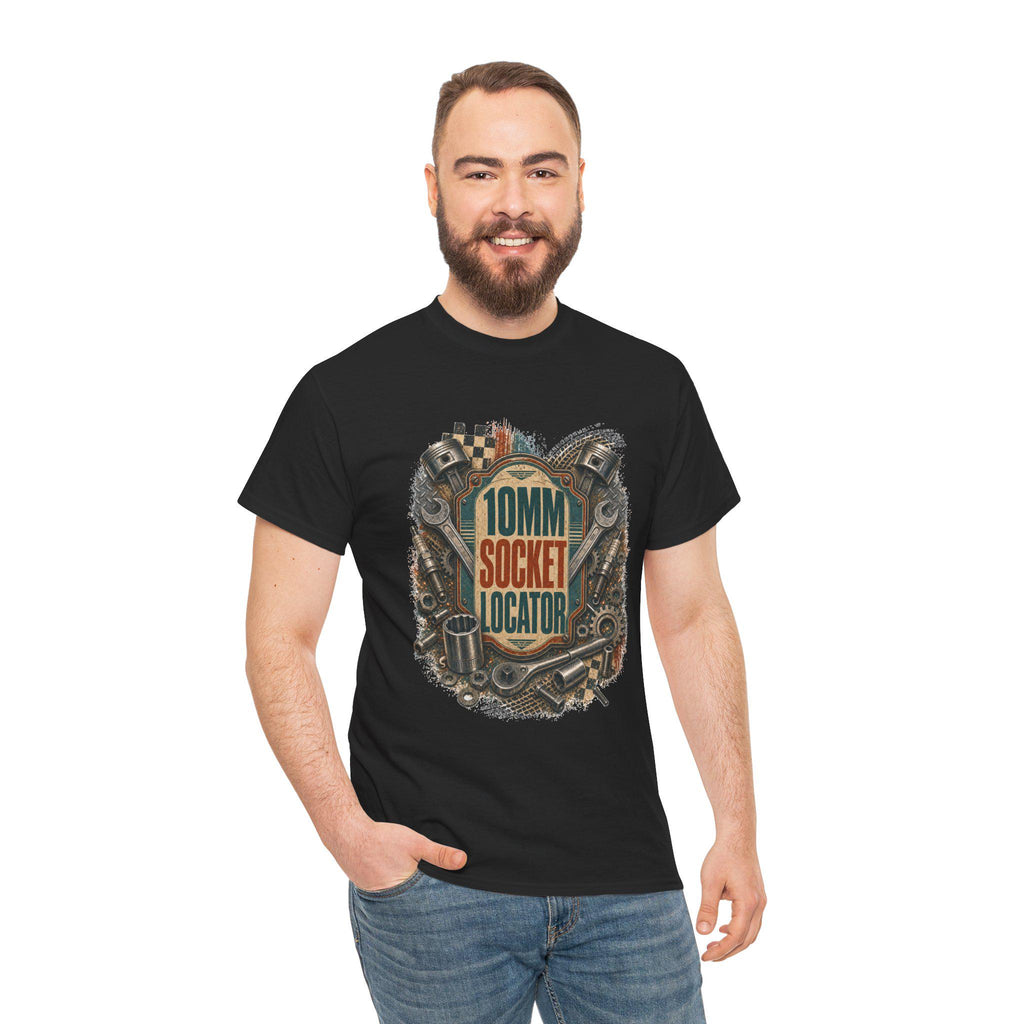 Mechanic Funny Tee,10mm Socket Locator Shirt, Gift for Dad Husband Car Guy