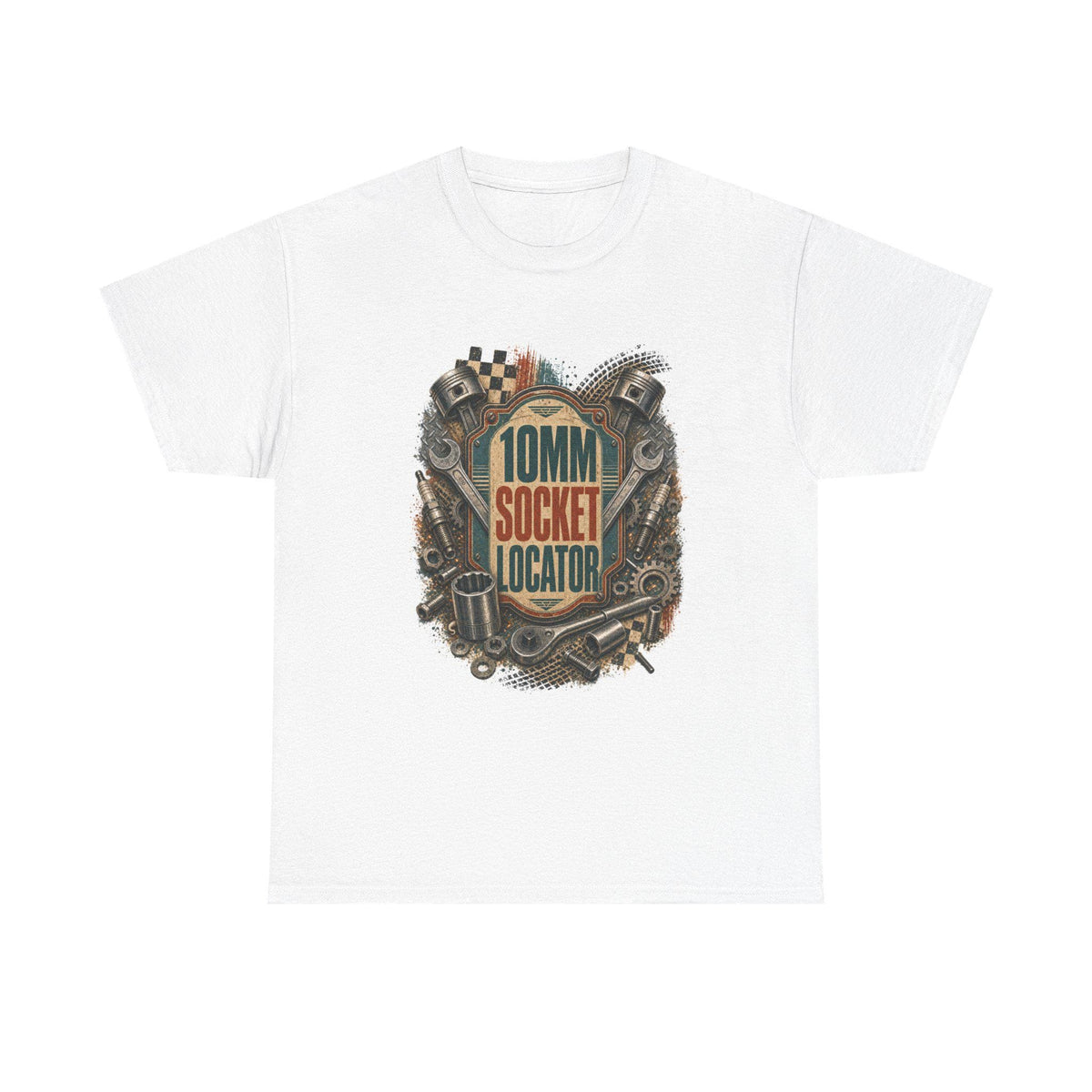 Mechanic Funny Tee,10mm Socket Locator Shirt, Gift for Dad Husband Car Guy