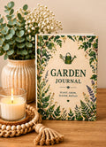 Garden Journal Hardcover Journal for Plants | Botanical Watering Can, Plant Grow Bloom Theme,Plant Lover Gift Journal