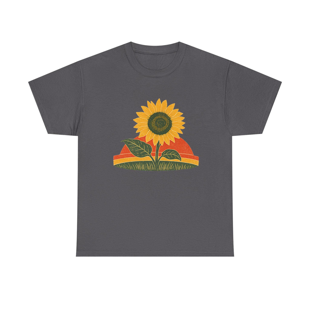 Retro Sunflower Sunset Shirt, Boho Graphic Tee, Sunflower Gift